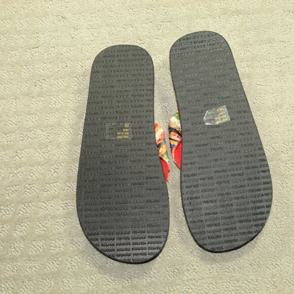 NWOT Yellow Box Size 9M Multicolor Thick Soled Flip Flops - Picture 6 of 6